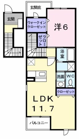 リヴィエール西河原の物件間取画像